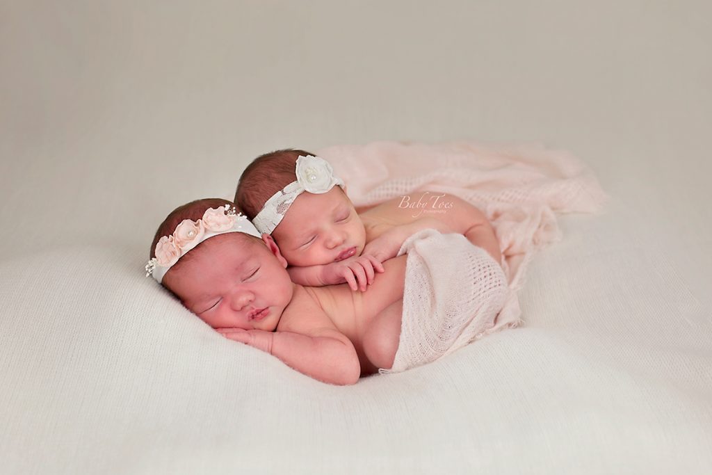twin newborn photography session